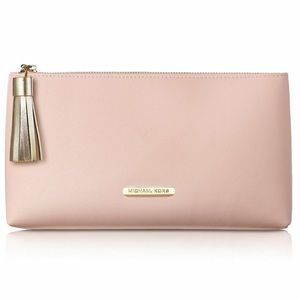 Michael Kors Light Pink Blush Makeup Clutch Bag